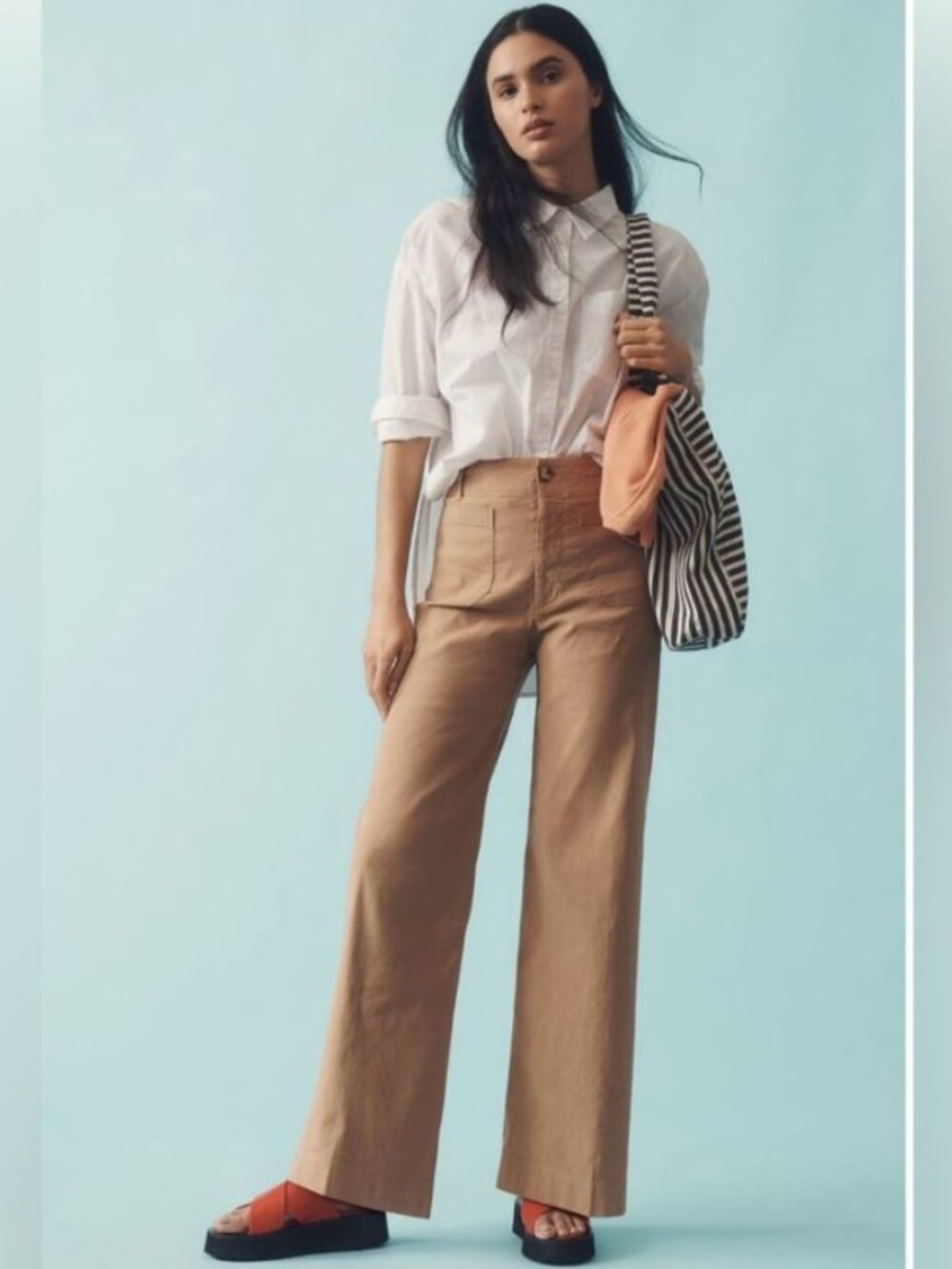 Anthropologie | Maeve Colette Full-Length Pants in Magic Fabric | Size 28
